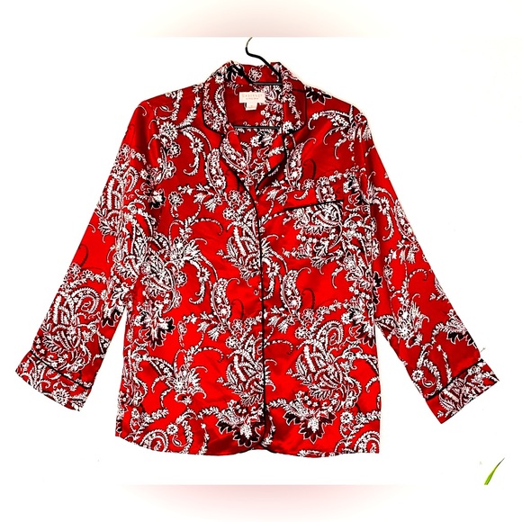 Cabernet by Sleep Sense Coordinating Satin Pajama Set - Picture 10 of 15